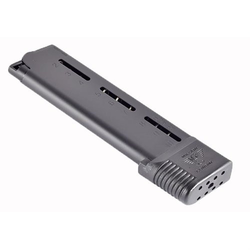 .45ACP ETM magazines by Wilson Combat offer unmatched reliability, corrosion resistance, and advanced follower design for smooth operation in all conditions.