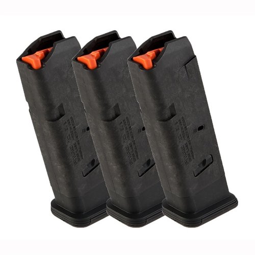 Durable PMAG® GL9® magazines for Glock® 17 ensure reliable feeding with reinforced lips, easy disassembly, and a flush fit for optimal performance.