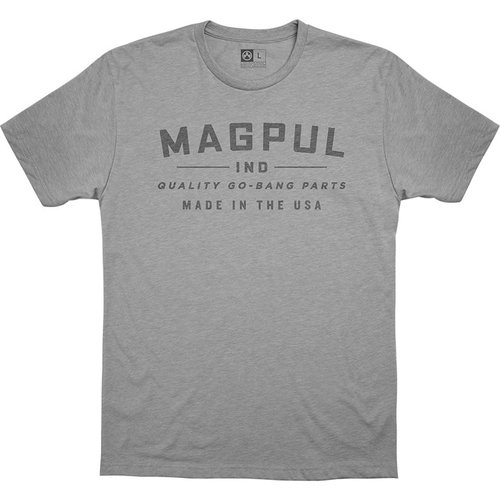 Show your passion for firearms with the Magpul GO BANG PARTS CVC T-Shirt, featuring a comfy cotton-poly blend, durable stitching, and a classic athletic fit.