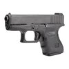 Enhance your Glock® 26 Gen 4 with Hogue's ultra-thin Wrapter Rubber Grip, offering superior feel and protection while preserving your firearm's original condition.