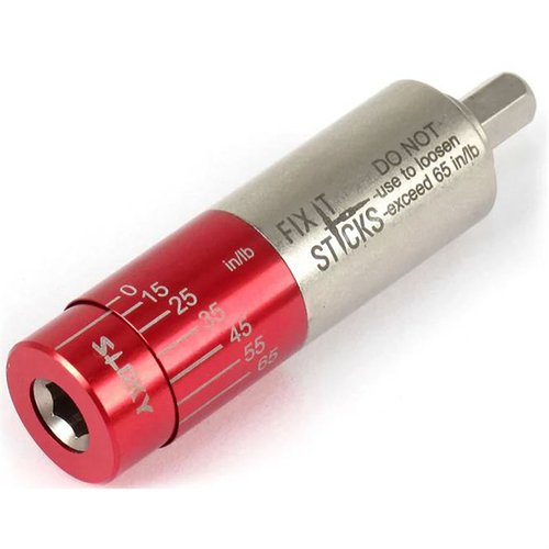 The Fix It Sticks All-In-One Torque Driver offers adjustable torque from 15-65 in-lb, compact portability, and compatibility with any 1/4-inch driver bit.