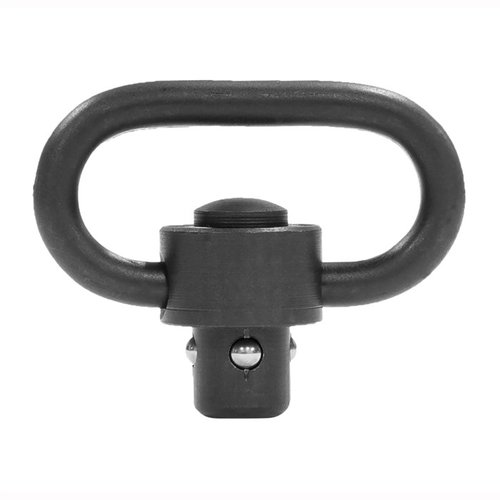 Experience the ultimate in durability with the GROVTEC US Heavy Duty Push Button Swivel, featuring all steel construction, matte Black Nitride finish, and tension tested for heavy loads.