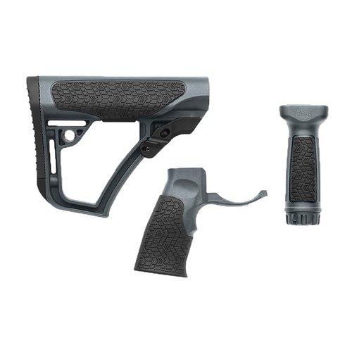 The Daniel Defense AR-15 buttstock offers strength, comfort with a rubber overmold, precision fit, adjustable length, and ambidextrous QD sling-swivel points.