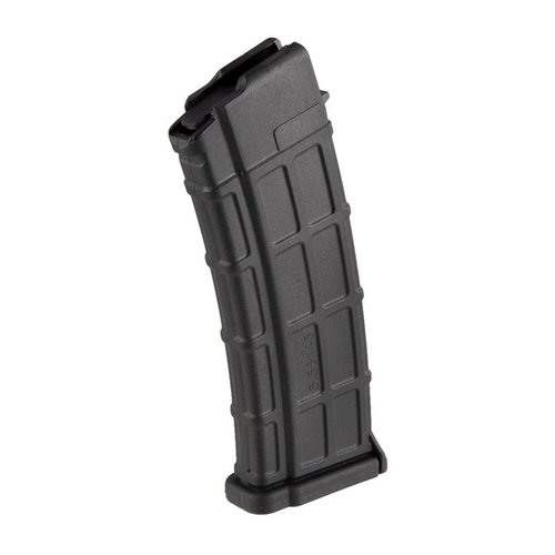 Lightweight 30rd polymer magazine for ZPAP85, featuring steel reinforced components, BHO, and tested for durability in extreme temperatures.