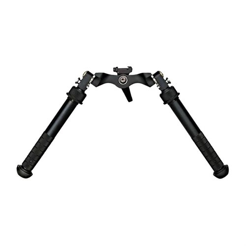 The ACCU-SHOT Super CAL Bipod offers a wider footprint, lower center of gravity, 45° leg positions, non-rotating legs, and quick change feet for enhanced stability.