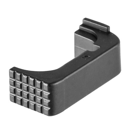 Enhance your Glock® 43X/48 with the Shield Arms steel magazine catch, designed for the S15 magazine, featuring a textured button and lower profile for concealed carry.