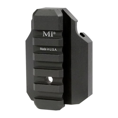 Enhance your CZ Scorpion with the Midwest Industries Stock Back Plate, featuring a Mil-spec rail, anti-rotation QD sling socket, and durable 6061 aluminum construction.