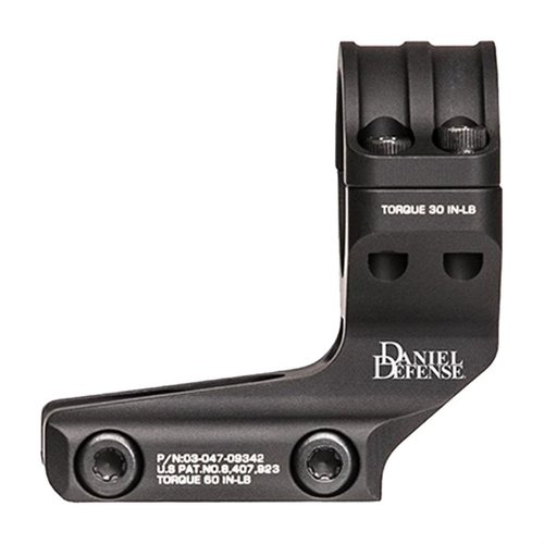 Securely mount your red dot optics with the lightweight 3.15oz Daniel Defense 30mm mount, featuring Rock & Lock technology for easy installation.