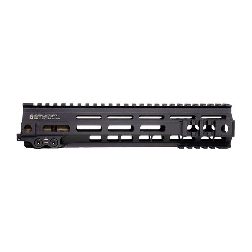 The Geissele MK4 M-LOK rail is ultra-lightweight, features integrated M1913 sections, maximum venting for heat dissipation, and versatile M-LOK slots for accessories.