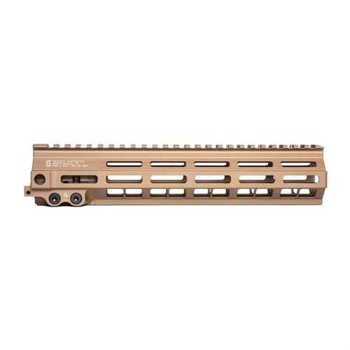 The Geissele MK8 10.5" M-LOK Super Modular Rail offers a lightweight, ergonomic design with multiple M-LOK attachment points for versatile customization.