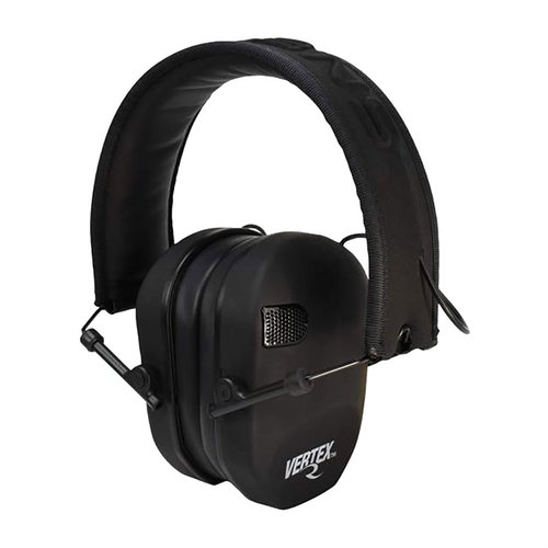 Experience superior hearing protection with Radians Vertex™ Earmuff: dual microphones, sound compression over 85dB, rechargeable battery, and ultra-slim design.