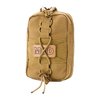 The Eleven 10® ETAK Fixed Platform Pouch is compact, durable, and MOLLE/PALS compatible, featuring a zippered closure and a clear 'MED' patch for quick identification.