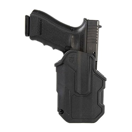 The BLACKHAWK T-Series L2C Holster offers thumb-activated retention, Master Grip drawing motion, and durable materials for reliable performance in any situation.