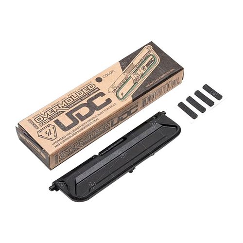Upgrade your AR-15 with the Strike Industries Overmolded Ultimate Dust Cover: tool-less installation, superior sealing, rust resistance, and silent operation.