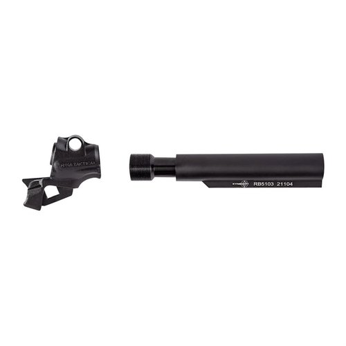 Transform your Mossberg 500/590 with this Mesa Tactical adapter for AR-15 stocks, enhancing control, reducing recoil, and allowing for adjustable length of pull.