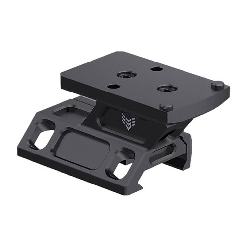 The Swampfox Rebel Riser Dot Sight Mount is lightweight, durable, and versatile, featuring 6061 aluminum and adaptable RMR footprint for precise co-witnessing.