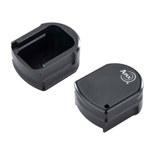 Enhance your FNX 45 with the Apex Tactical Magazine Base Pad, adding 2.5 rounds, ensuring slide lock function, and featuring durable aluminum construction.