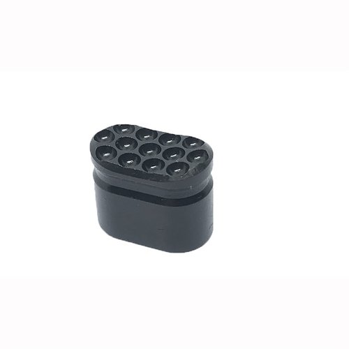 The AR .308 Enhanced Magazine Release features a curved, serrated button for improved grip and control, machined from durable 4140 steel for reliable performance.