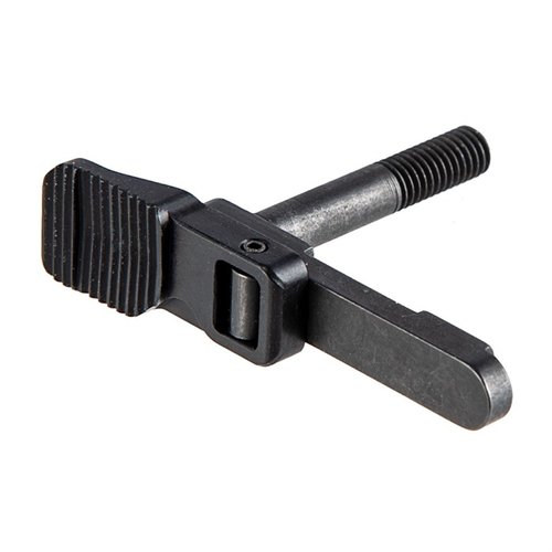 The EMR-A offers ergonomic ambidextrous operation, enhanced traction with its serrated lever, and includes a robust 10.9lb magazine catch spring for reliable performance.