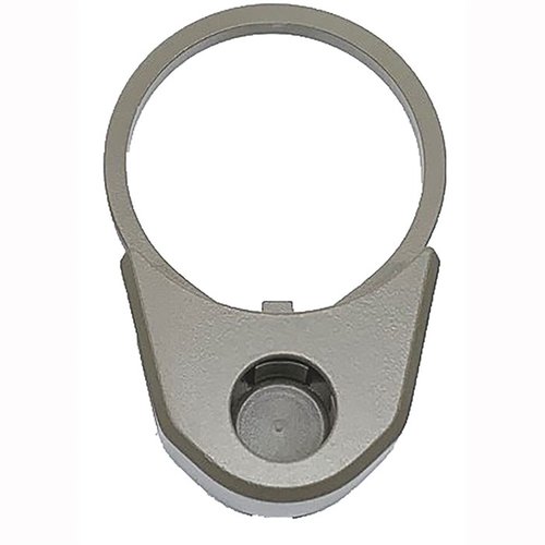 The Forward Controls Design AR-15 End Plate features 3 QD sling swivel sockets, durable steel construction, and is compatible with stakable castle nuts for enhanced functionality.