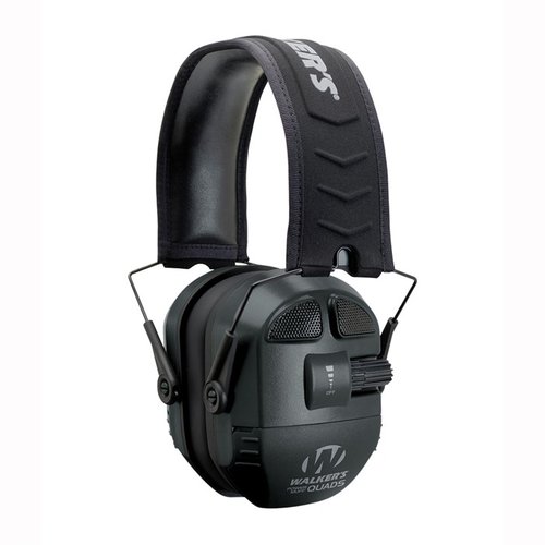 Experience 9x hearing enhancement, 27dB noise reduction, and customizable volume control with Walkers Ultimate Power Muffs for superior hearing protection.