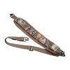 The Butler Creek Comfort Stretch Rifle Sling features soft neoprene padding, reduces felt weight by 50%, and includes non-slip grippers for secure carry in popular camo patterns.