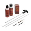 The Outers Rifle Cleaning Kit features a lightweight aluminum rod, phosphor bronze bore brush, and essential cleaning supplies for effective firearm maintenance.