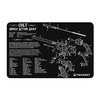 Protect your Colt Army Revolver with this heavy-duty TEK MAT featuring a soft polyester top, non-slip neoprene backing, and an exploded parts diagram for easy reference.