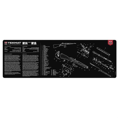 The TekMat Ultra 44 Long Gun Cleaning Mat is waterproof, scratchproof, and features your rifle's schematic for easy maintenance and part identification.