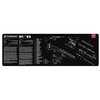 The TekMat Ultra 44 Long Gun Cleaning Mat is waterproof, scratchproof, and features your rifle's schematic for easy maintenance and part identification.