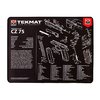 The TekMat Ultra 20 Pistol Cleaning Mat offers waterproof, scratchproof protection with detailed firearm schematics for easy disassembly and reassembly.