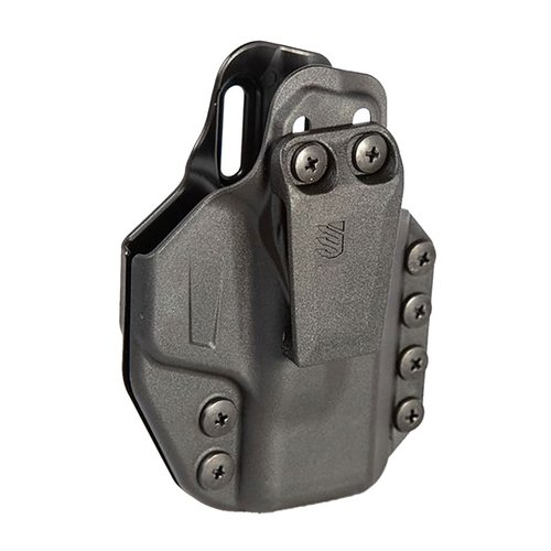 Discover the Stache™ IWB holster, engineered for comfort and modularity, crafted from impact-reinforced polymer, perfect for discreet, everyday carry.