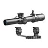 The Swampfox Tomahawk 1-4x24mm scope features locking turrets, illuminated reticles, and a wide field of view, ideal for law enforcement and self-defense.