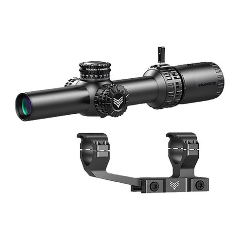 The Swampfox Arrowhead 1-8x24mm LPVO offers locking turrets, illuminated reticles, and superior optical clarity, perfect for law enforcement and self-defense.
