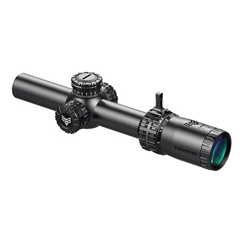 The Swampfox Arrowhead 1-10X24 SFP scope offers tool-free locking turrets, illuminated reticles, and superior optical clarity for law enforcement and self-defense.