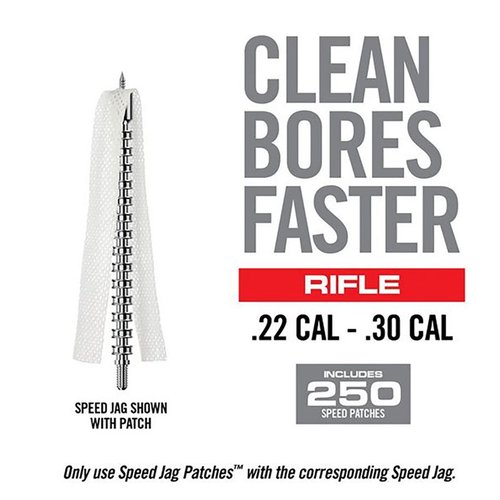 Bore-Max Speed Jag Patches ensure optimal bore cleaning with superior absorbency, reducing bunching and effectively trapping fouling without fraying.