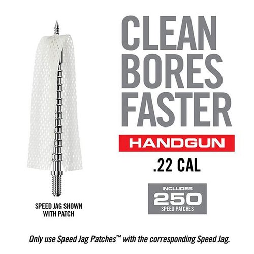 Bore-Max Speed Jag Patches ensure optimal bore cleaning with superior absorbency, quilt-like texture, and effective compression for a thorough clean.