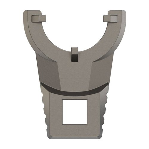 The MASTER-FIT 2-Sided Castle Nut Wrench ensures precise fitment for both extended and standard castle nuts, featuring a titanium-coated stainless steel design for durability.