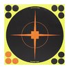 Experience instant visibility of hits with Birchwood Casey's SHOOT-N-C 8" Bullseye Targets, featuring self-adhesive backs and fluorescent indicators.