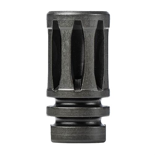 Enhance your 9mm setup with the AERO PRECISION 9MM A2 Birdcage Flash Hider, a cost-effective muzzle device designed for 1/2 x28 TPI barrels, reducing flash signature.