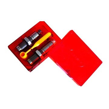 The LEE Precision 6.5 Jap Pacesetter 2-Die Set offers a Full Length Sizing Die, Bullet Seating Die, and essential tools for precise reloading, made of durable steel.