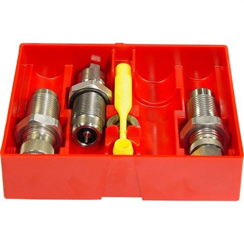The LEE Precision 38 Super Carbide 3-Die Set includes essential dies for reloading, requires no sizing lube, and comes with a shell holder and load data.