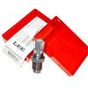 The Lee Precision 45 Colt Powder Thru Die efficiently charges cases while expanding the mouth, compatible with Auto Disk and Pro Auto Disk Powder Measures.