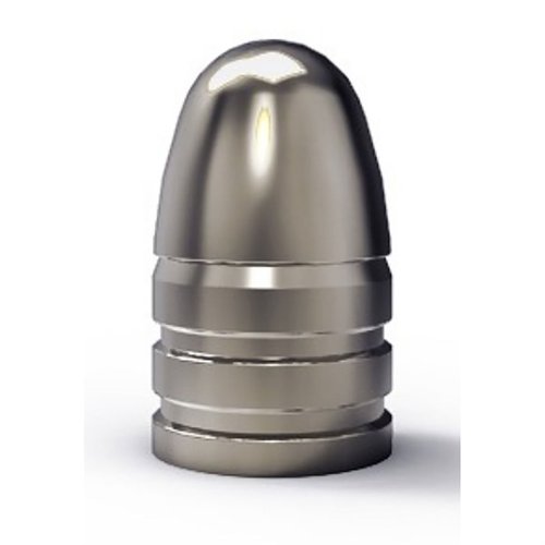 The Lee Precision 44 Caliber 240gr Round Nose Double Cavity Mold features aluminum construction for durability, CNC machined cavities for precision, and includes handles.