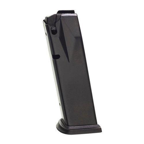 The PRO MAG CANIK TP9 18RD Magazine features a durable heat-treated carbon steel body, injection molded follower, and a reliable chrome silicone spring, made in the USA.