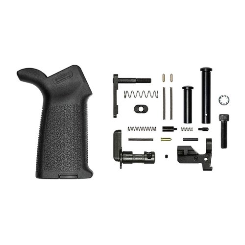 The Aero Precision M5 Lower Parts Kit with MOE Grip offers essential components for your .308 build, featuring high-quality parts and a comfortable Magpul grip.