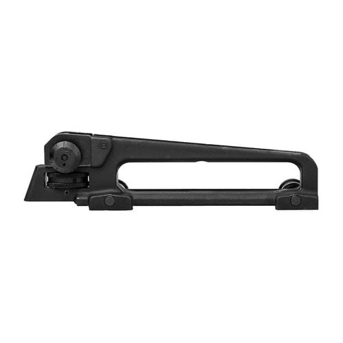 The AERO PRECISION AR-15 A2 Detachable Carry Handle is made from durable 7075 T6 aluminum, features Mil-Spec anodizing, and offers adjustable A2 sights for precision shooting.