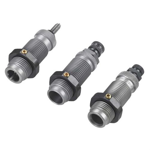 The RCBS 32 Auto Carbide 3-Die Set offers effortless resizing without lubrication, precise case expansion, and reliable bullet seating for optimal performance.