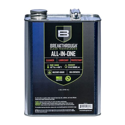 Battle Born All-In-One from Breakthrough Clean simplifies gun care by combining cleaner, lubricant, and preservative, ensuring effective cleaning and rust protection.