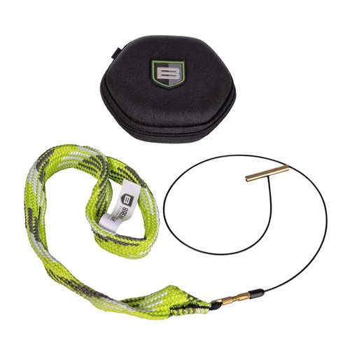 The Breakthrough Clean Battle Rope 2.0 features an integral bronze brush, removable nylon bristle, and a patented cable for easy bore cleaning without field-stripping.